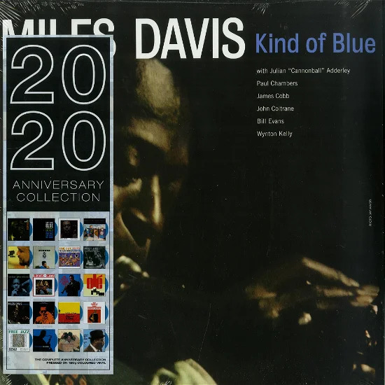 Miles Davis Kind Of Blue lp blå vinyl