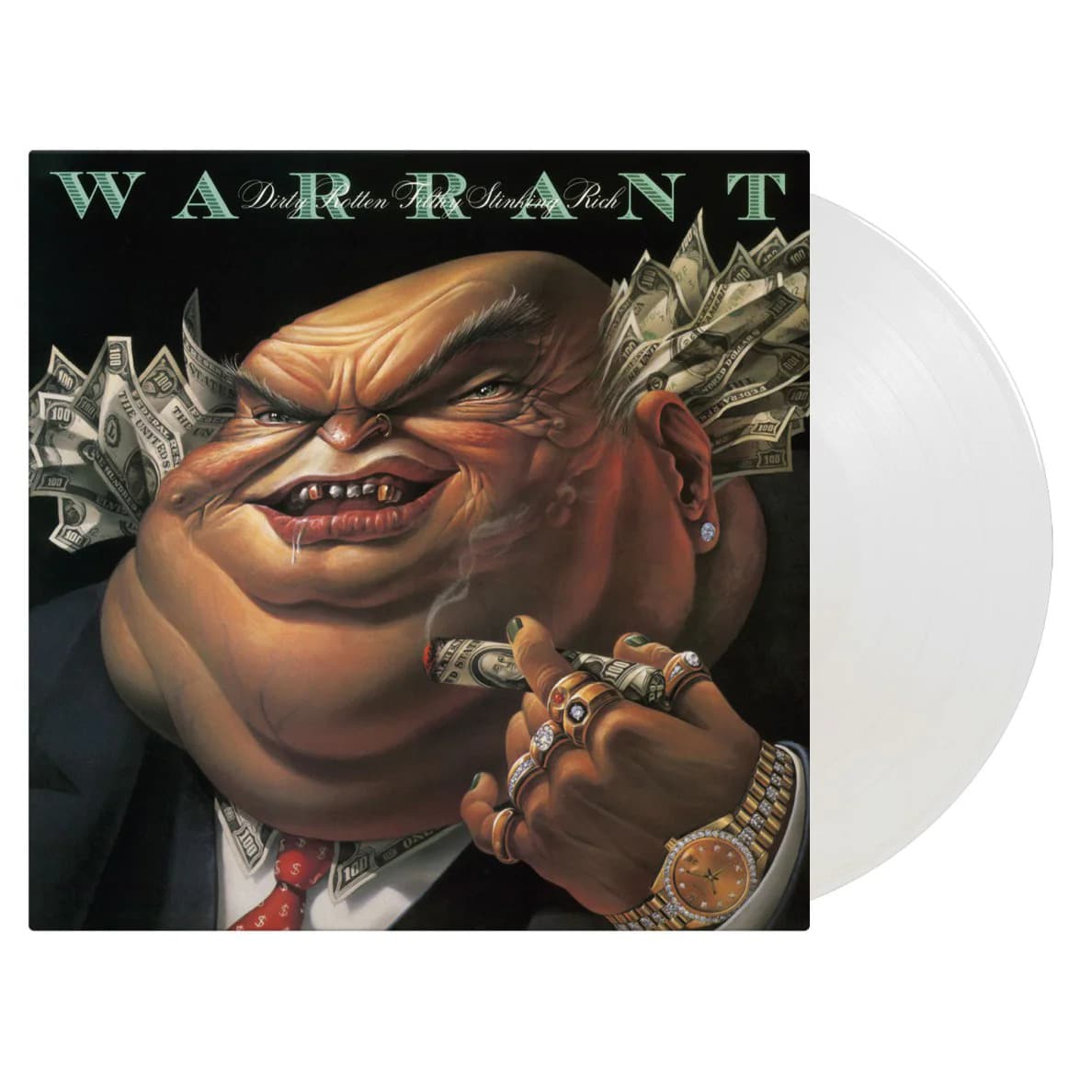 Warrant Dirty Rotten Filthy Stinking Rich lp klar vinyl
