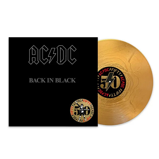 ACDC Back To Black guld vinyl 2024