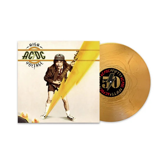 ACDC High voltage guld vinyl 2024