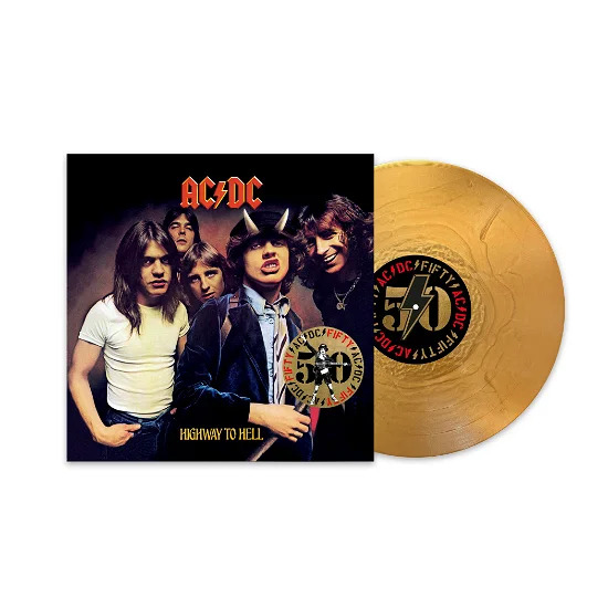 ACDC Highway To Hell guld vinyl 2024