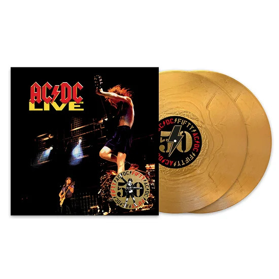 AC/DC Live guld vinyl lp 2024