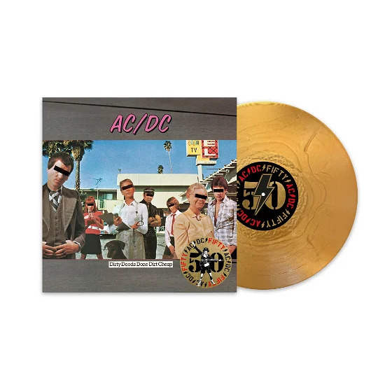 ACDC dirty deeds done dirt cheap guld vinyl 2024 lp