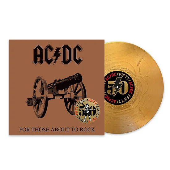 ACDC for those about to rock guld vinyl 2024